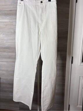 Woman Within White Straight-Leg Chinos 1329